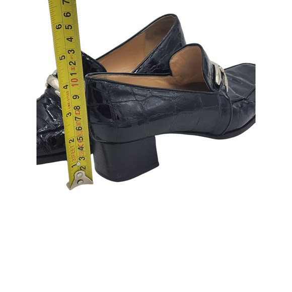Peruzzi Shoes Women Size 6.5 37 Florence Italy Loafers Square Toe Sophistication - Picture 11 of 16
